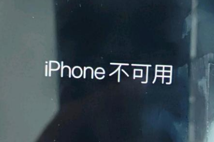 南丹苹果服务网点分享锁屏界面显示“iPhone 不可用”如何解决 