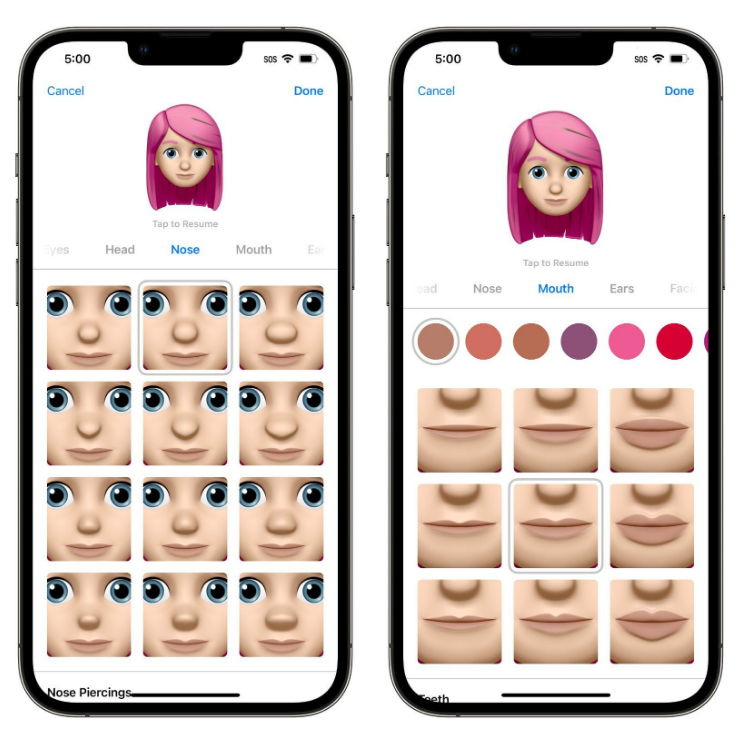 南丹苹果手机维修分享​iOS 16中的拟我表情有了哪些变化和升级 